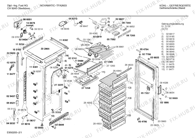 Схема №1 GSUFUN0CH с изображением Панель для холодильной камеры Bosch 00286656