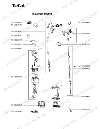 Схема №1 IS3340M1/AM0 с изображением Провод для электропарогенератора Tefal CS-00134993
