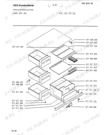 Схема №1 S3230KG с изображением Другое для холодильника Aeg 8996710689721
