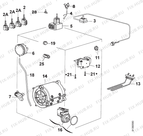 Взрыв-схема стиральной машины Zanussi TL883V - Схема узла Section 5