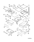 Схема №9 GC2227DEDW с изображением Обрамление полки для холодильника Whirlpool 482000094127