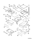 Схема №9 GC2227DEDW с изображением Заглушка для холодильной камеры Whirlpool 482000094043