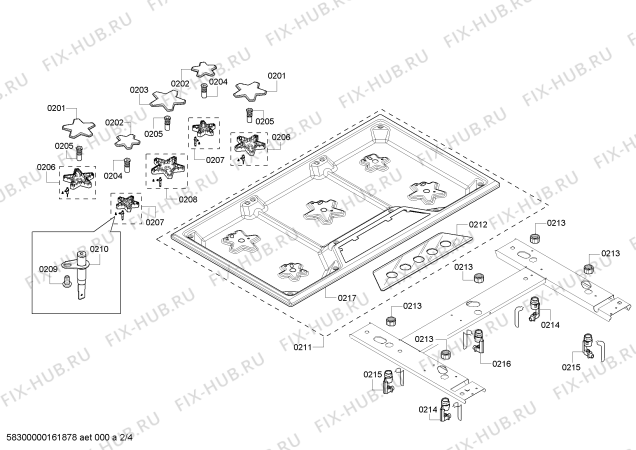 Схема №3 SGS305FS с изображением Датчик Вентури для электропечи Bosch 00631593