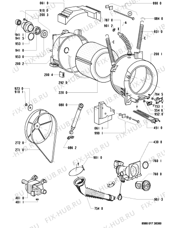 Схема №1 AWP 028 с изображением Кнопка, ручка переключения для стиральной машины Whirlpool 481941028879