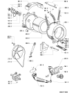 Схема №1 AWP 058 с изображением Кнопка, ручка переключения для стиралки Whirlpool 481941258553