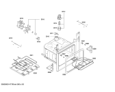 Схема №2 HBA20B450E с изображением Ручка управления духовкой для плиты (духовки) Bosch 00612577