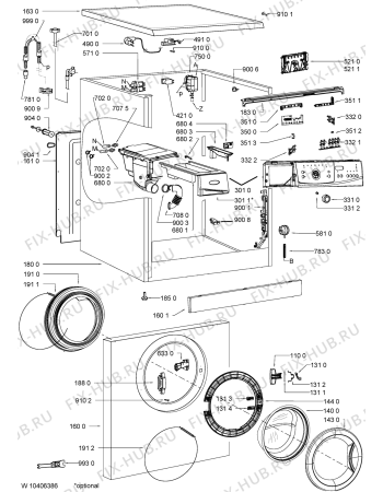Схема №2 AWO/D 7836 с изображением Всякое для стиральной машины Whirlpool 481074288596