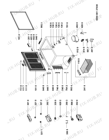 Схема №1 AFG 6252 AP с изображением Дверь для холодильной камеры Whirlpool 481241610152