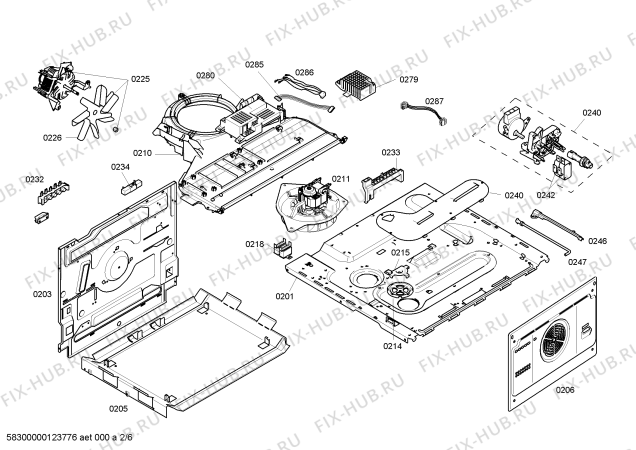 Схема №4 HE65U511 с изображением Крышка для плиты (духовки) Siemens 00478806