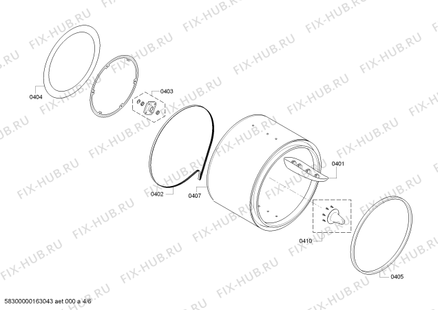 Схема №1 WTW86391 с изображением Кольцо для сушилки Bosch 00706412