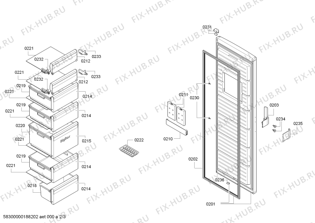 Схема №1 CE754EW31 Constructa с изображением Панель для холодильника Bosch 11009581