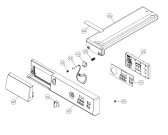 Схема №1 DAM5 (vent) BE   -Titanium #308760816 (900002784, TDC33BE) с изображением Переключатель для стиралки Gorenje 187773