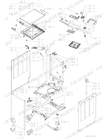 Схема №1 WMT Ecostar 6 Di с изображением Микромодуль для стиральной машины Whirlpool 481010612411