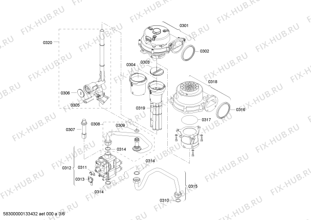 Взрыв-схема водонагревателя Bosch B1RDC3541H - Схема узла 03