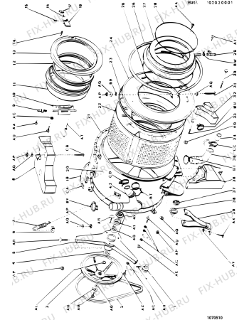 Схема №3 CXD750GB (F003741) с изображением Труба для стиральной машины Indesit C00015449