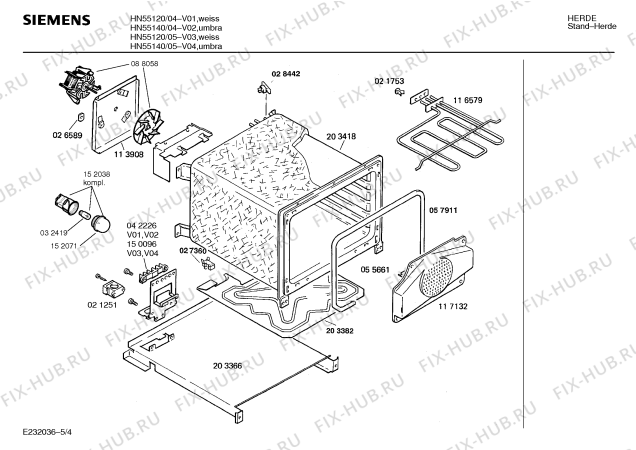 Схема №3 HN55140 с изображением Панель для плиты (духовки) Siemens 00272650