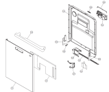 Схема №1 DM8190 (478069, DW16.C) с изображением Дверка для посудомойки Gorenje 434505