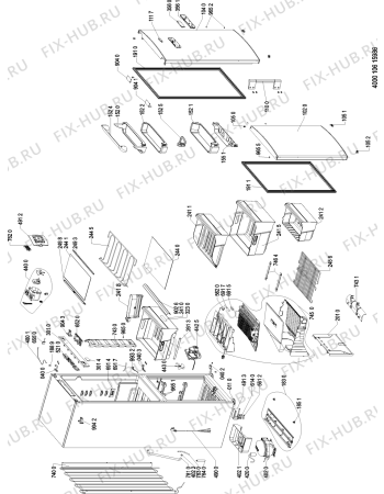 Схема №1 KGE PLATINUM 4 A++ I с изображением Дверца для холодильной камеры Whirlpool 481010586990