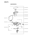 Схема №4 EA901080/70C с изображением Плата управления для электрокофемашины Krups MS-5883994
