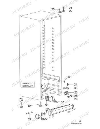 Взрыв-схема холодильника Rosenlew RJKL4150V - Схема узла C10 Cabinet