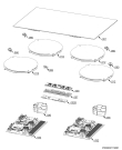 Схема №1 HK874406FB KE4 с изображением Керамическая поверхность для электропечи Aeg 5551120347