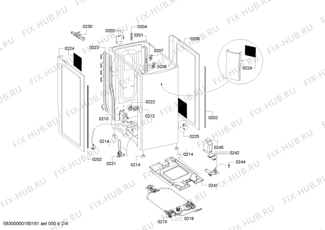 Схема №2 WOT26493NL с изображением Кабель для стиралки Siemens 00657161
