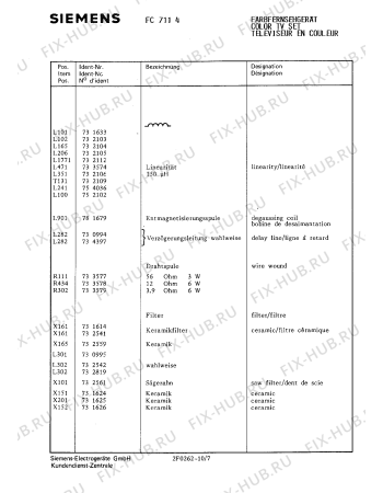 Схема №5 FC7114 с изображением Диод для телевизора Siemens 00734404