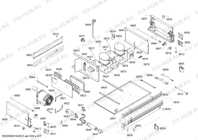 Схема №5 RB472301 Gaggenau с изображением Тэн оттайки для холодильника Bosch 00687378