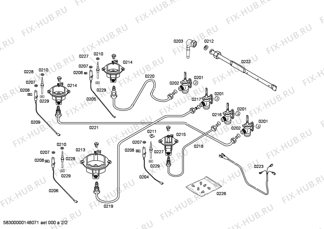 Схема №1 CA17554IL с изображением Столешница для электропечи Bosch 00249657