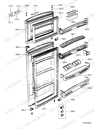 Схема №3 WBM 482/1 IX с изображением Контейнер для холодильной камеры Whirlpool 481241848778