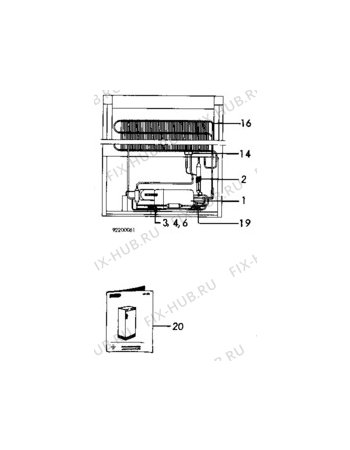 Взрыв-схема холодильника Electrolux TF998 - Схема узла C10 Cold, users manual