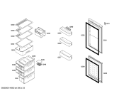 Схема №3 3KEB5601 с изображением Дверь морозильной камеры для холодильника Bosch 00683423
