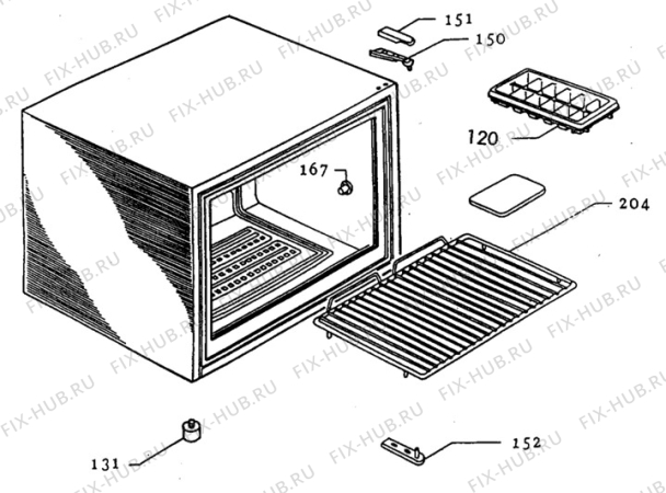 Взрыв-схема холодильника Zanussi ZB9502VR - Схема узла C10 Cabinet