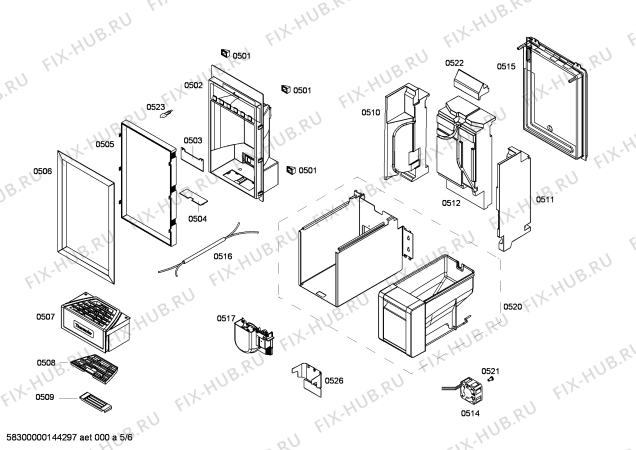 Схема №3 RF463202 с изображением Тэн оттайки для холодильника Bosch 00478403