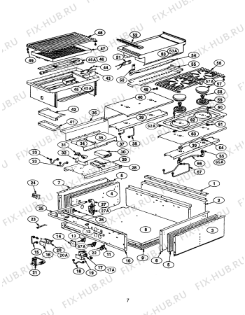Схема №26 PCS364GLUS с изображением Чехол для плиты (духовки) Bosch 00484701