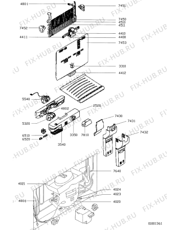 Схема №1 GNF 32 HG 6 с изображением Электромотор для холодильной камеры Whirlpool 481236138084