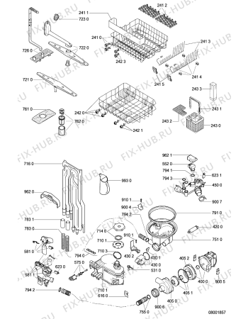 Схема №1 GCI 5730 W-BR с изображением Корзинка для посудомойки Whirlpool 481245819051