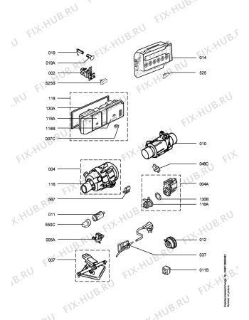 Схема №4 FAV50840 с изображением Микромодуль для посудомойки Aeg 973911232693003