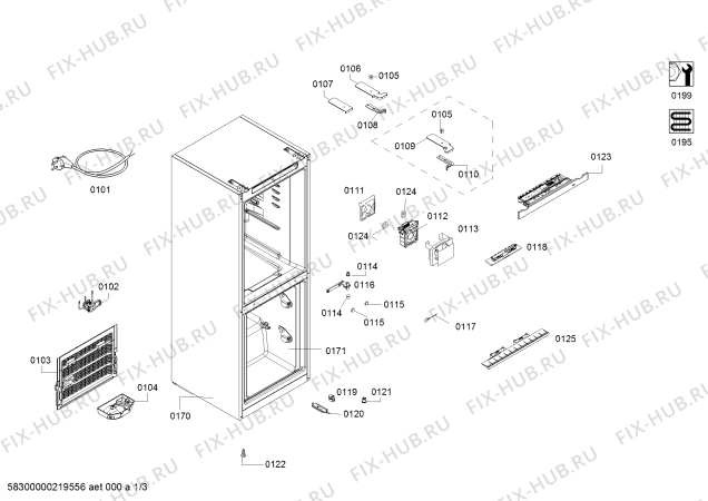 Схема №3 KG28ES220C с изображением Выдвижной ящик для холодильника Siemens 11009679