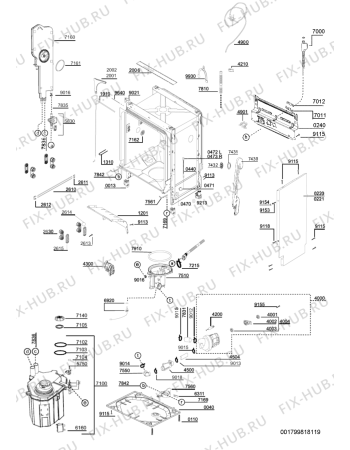 Схема №1 LVI 45 с изображением Панель для посудомойки Whirlpool 480140102232