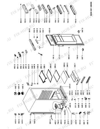 Схема №1 KRVA 3809 с изображением Вноска для холодильной камеры Whirlpool 481245298235
