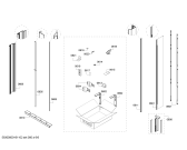 Схема №4 B30IR800SP Bosch с изображением Дверь для холодильной камеры Bosch 00711008