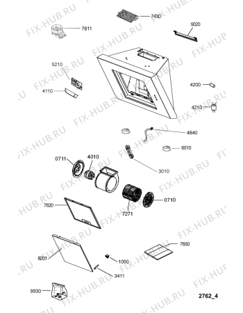 Схема №1 AKR 807 IX с изображением Субмодуль Whirlpool 480122102361