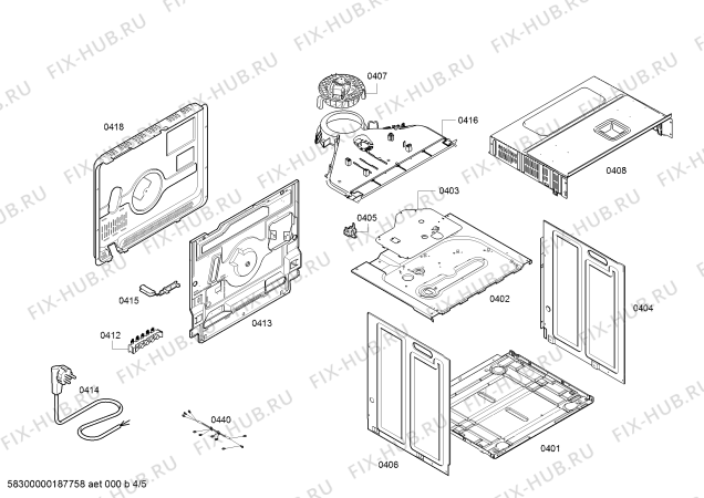 Схема №2 HB23AB523W H.SE.NP.L2D.IN.GLASS.S2/.X.E0_C/// с изображением Часы для электропечи Siemens 00650372