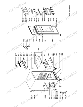 Схема №1 AFB 445/H с изображением Датчик (сенсор) для холодильника Whirlpool 481221058047