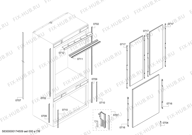 Схема №6 RY492701 Gaggenau с изображением Модуль управления для холодильника Bosch 00749405