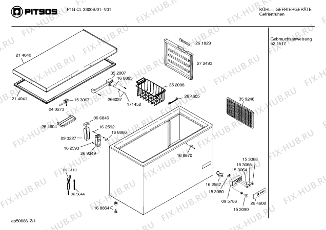 Схема №2 GTN3403FF с изображением Крышка для холодильной камеры Bosch 00066846