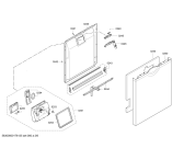 Схема №4 SMS53M82EU, SuperSilence с изображением Передняя панель для электропосудомоечной машины Bosch 11004487