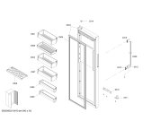 Схема №4 KAD92AI20A с изображением Дверь для холодильника Bosch 00715357