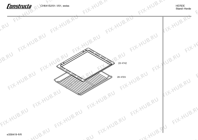Схема №2 CH641S2 LOGO 640 с изображением Инструкция по эксплуатации для плиты (духовки) Bosch 00525419